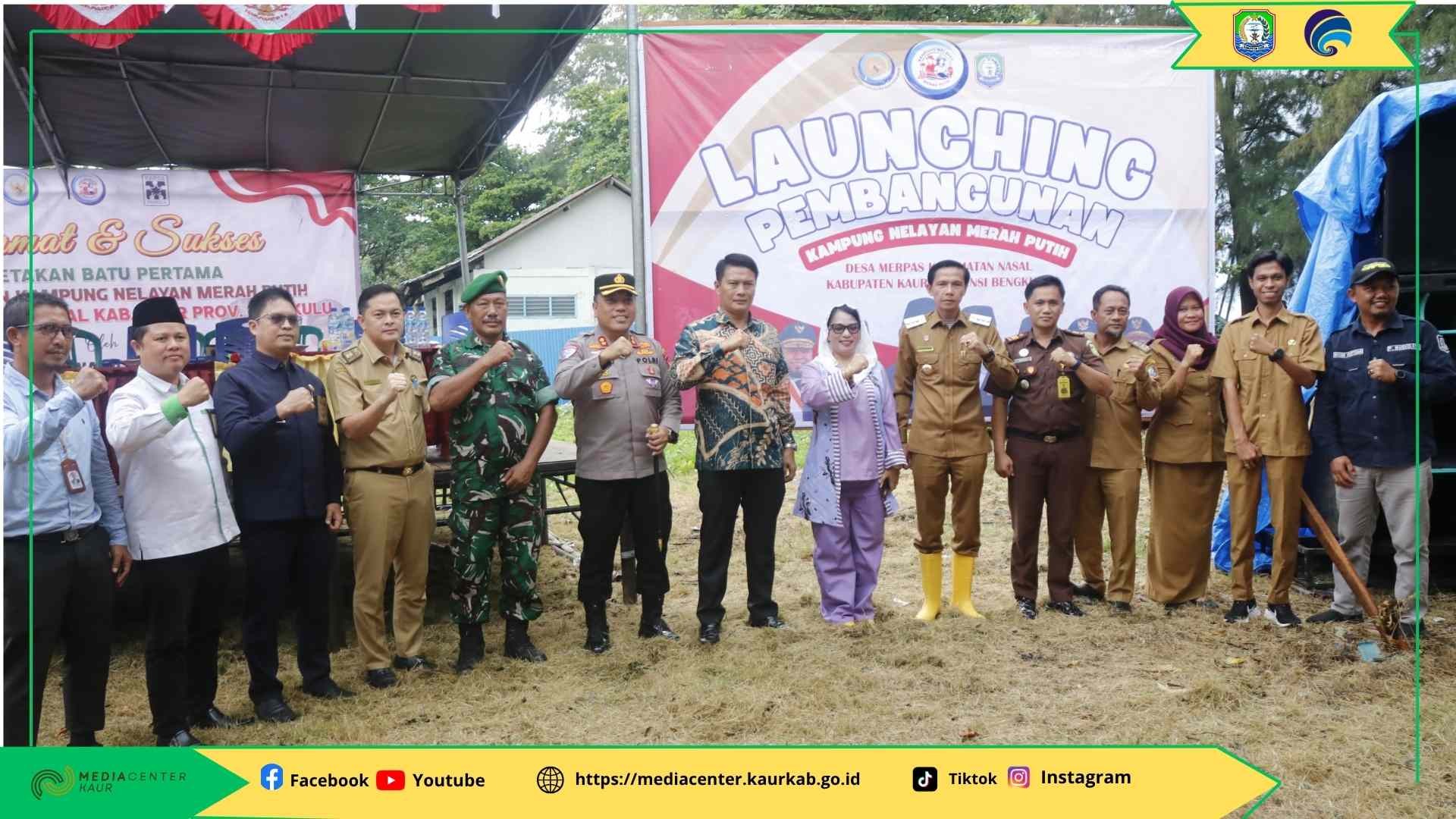 Groundbreaking Pembangunan Kampung Nelayan Merah Putih, Simak Harapan Bupati Kaur