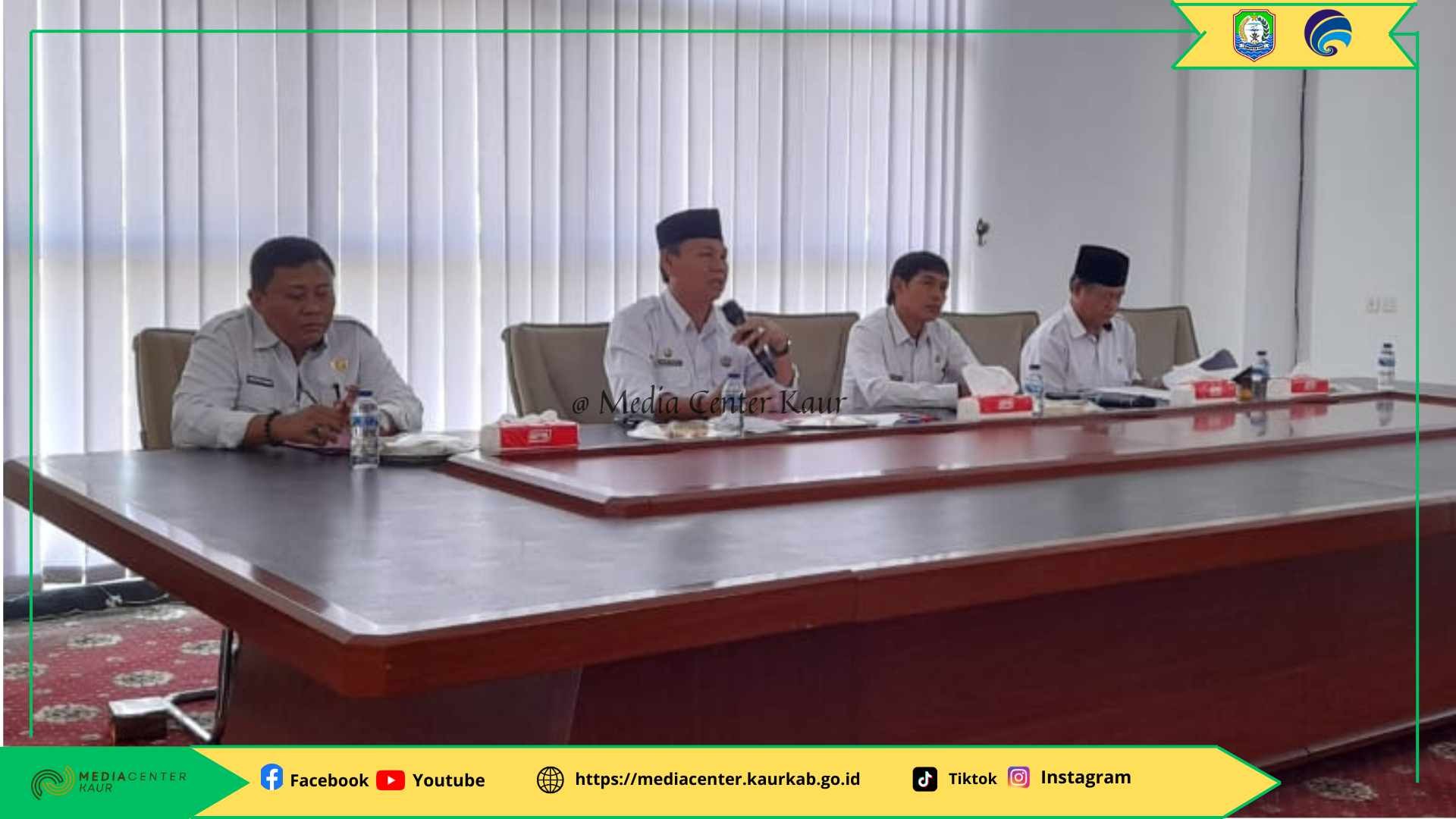 Rapat Persiapan HUT Ke-22 Kabupaten Kaur; Setda Tekankan Pentingnya Partisipasi OPD