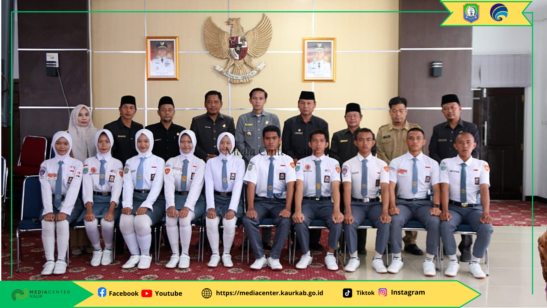 Dilepas  Bupati, 10 Pelajar Kaur Ikuti Seleksi Paskibraka Tingkat Provinsi Bengkulu
