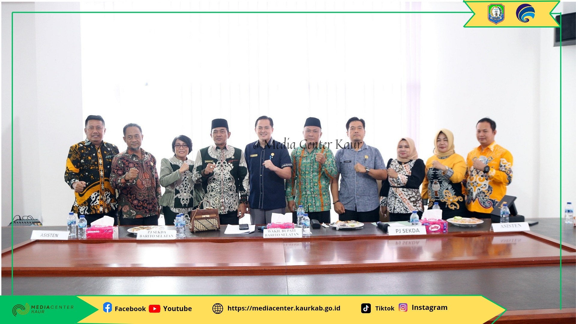 Perkuat Kolaborasi dan Gali Potensi Antar Daerah, Wabup Barito Selatan Sambangi Pemkab Kaur