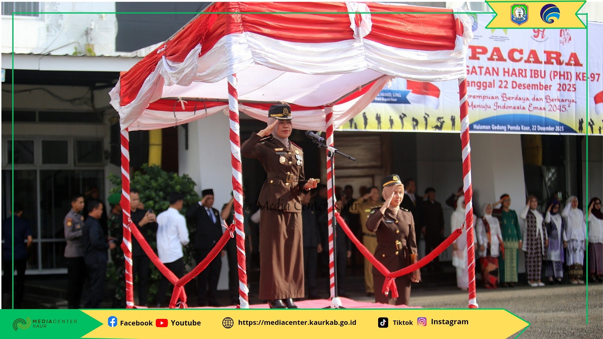 Srikandi Kejari Kaur Jadi Inspektur Upacara Peringatan Hari Ibu