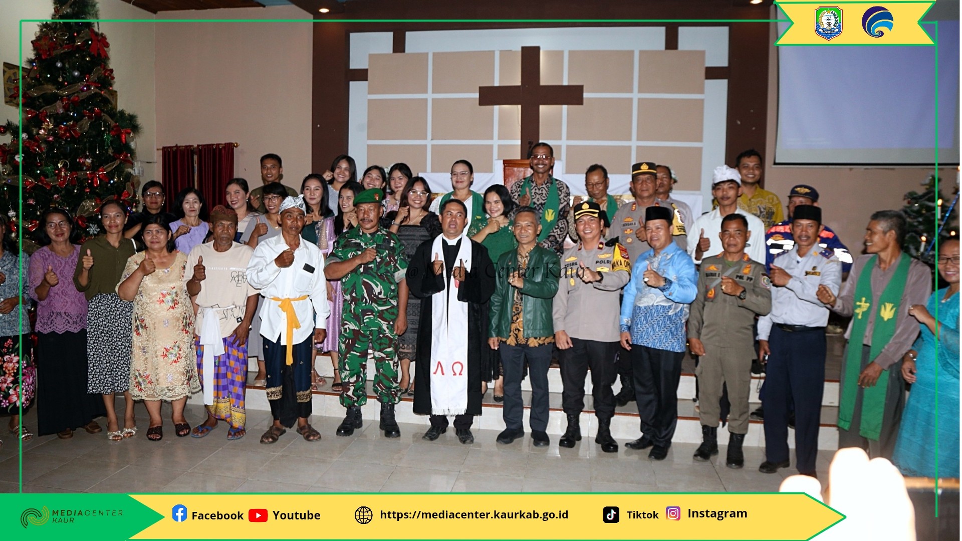 Pastikan Ibadah Natal Umat Kristiani Berjalan Lancar, Wabup dan Forkopimda Kunjungi Gereja Gekisia