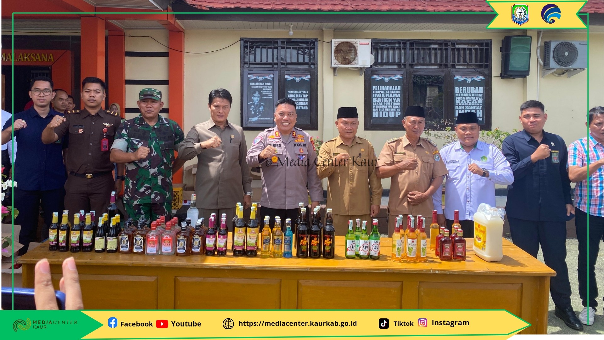 Polres Kaur Rilis Akhir Tahun dan Musnahkan Barang Bukti Operasi Pekat Nala II 2025