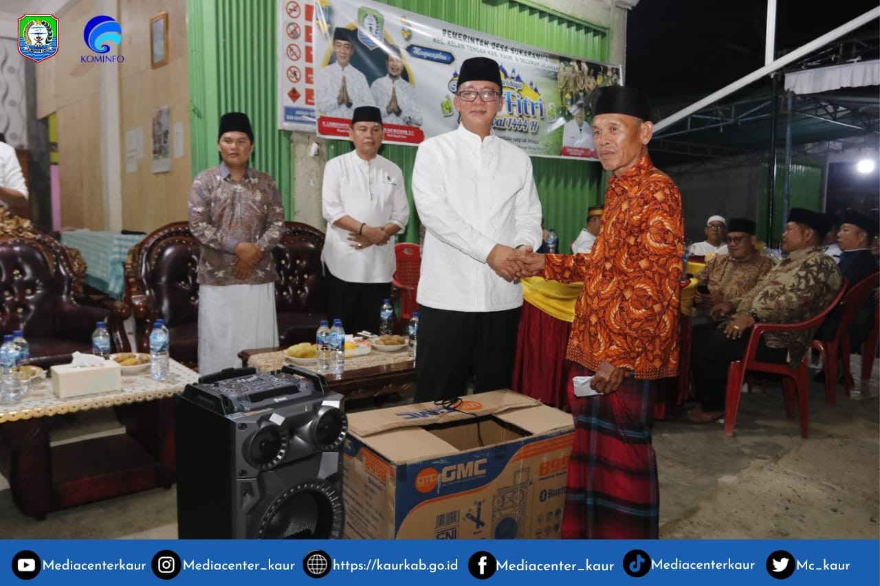 Silaturahmi di Desa Sukarami 2, Bupati Ajak Masyarakat Bersatu Wujudkan Kaur BERSERI