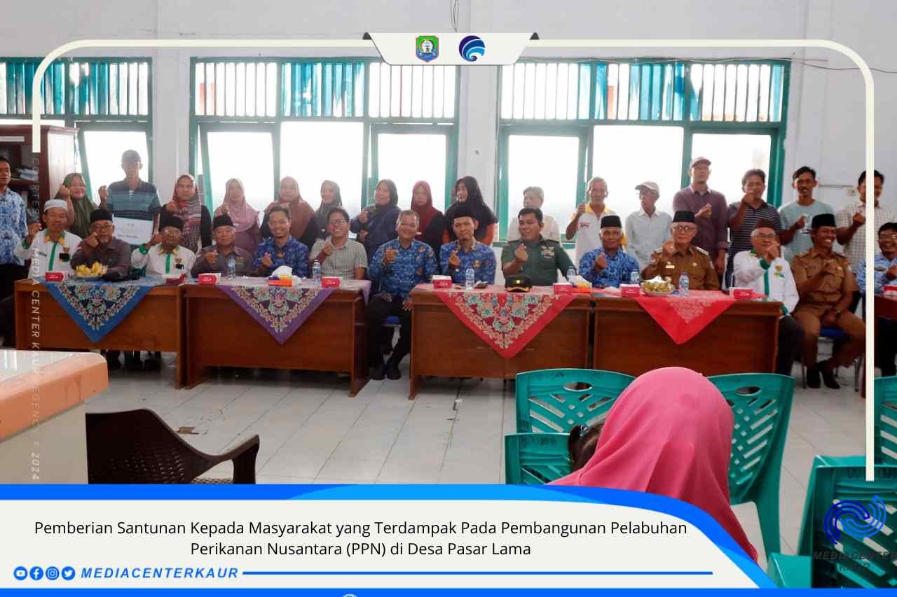 29 KK Terdampak Pembangunan Pelabuhan Perikanan Nusantara Terima Santunan