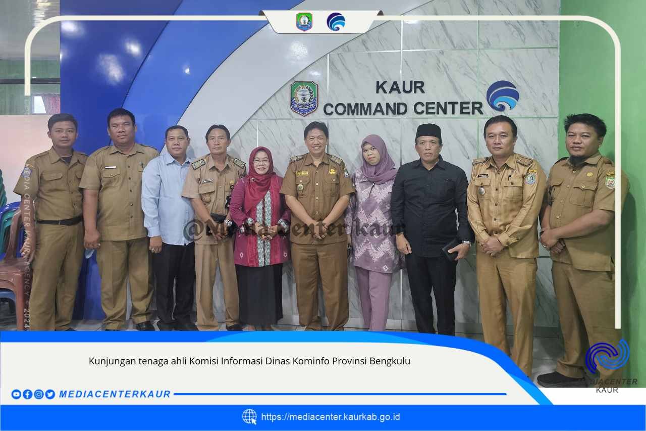 Dinas Kominfo Kaur Sambut Kedatangan Tim Tenaga Ahli Komisi Informasi Provinsi Bengkulu