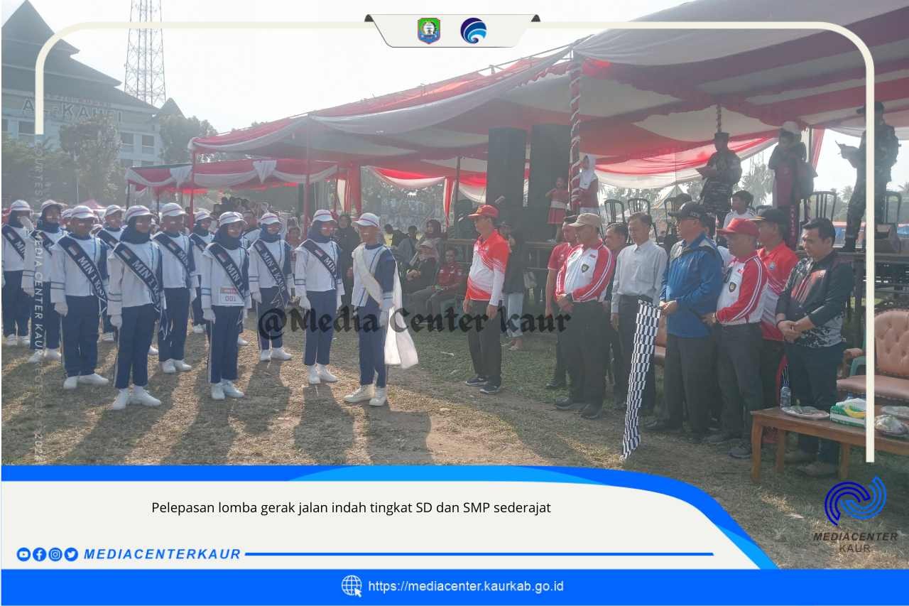 Lomba Gerak Jalan Indah Antar Sekolah Semarakkan HUT RI ke-79 Se-kabupaten Kaur