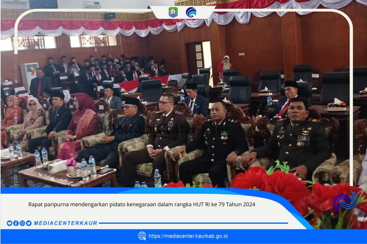 RAPAT PARIPURNA MENDENGARKAN PIDATO KENEGARAAN DALAM RANGKA HUT RI KE 79 TAHUN 2024