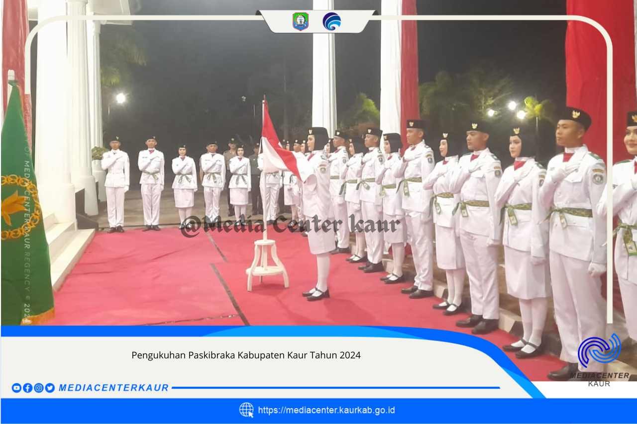Pengukuhan Paskibraka Kabupaten Kaur Tahun 2024 