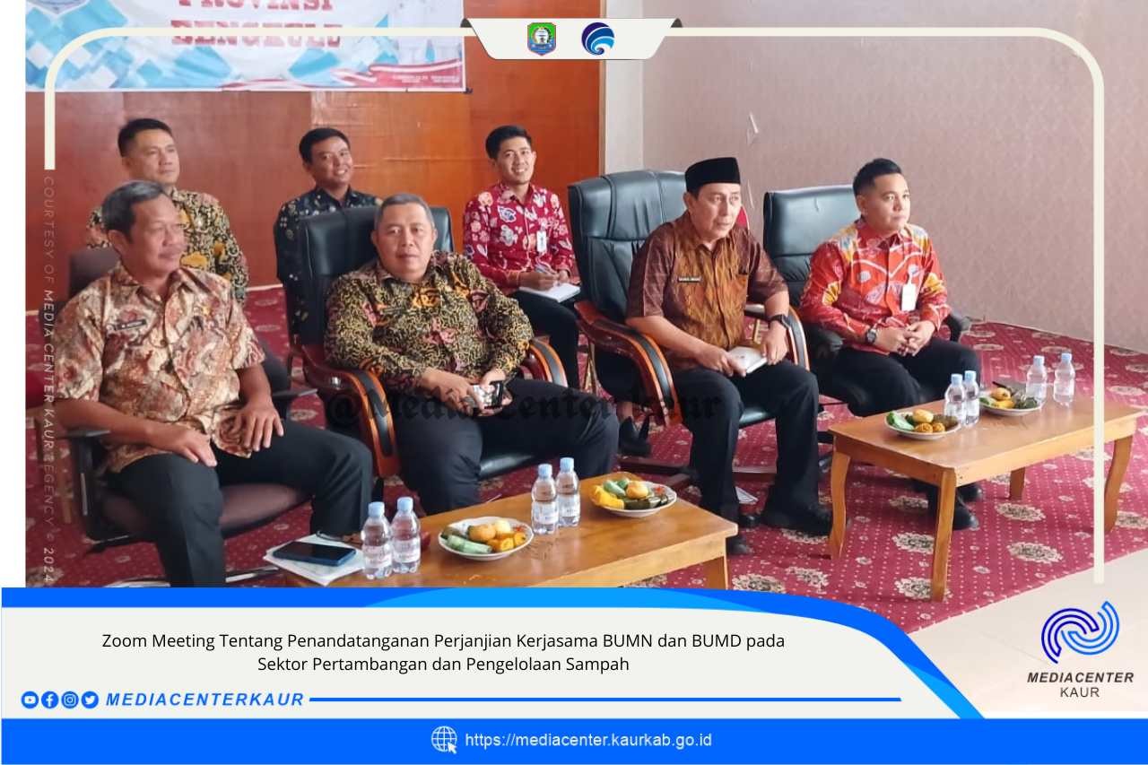 ZOOM MEETING TENTANG PENANDATANGNAN PERJANJIAN KERJASAMA BUMN DAN BUMD PADA SEKTOR PERTAMBANGAN