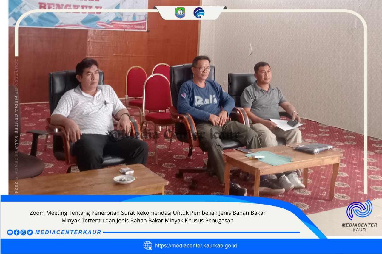 Zoom Meeting Tentang Penerbitan Surat Rekomendasi Untuk Pembelian Jenis Bahan Bakar Minyak
