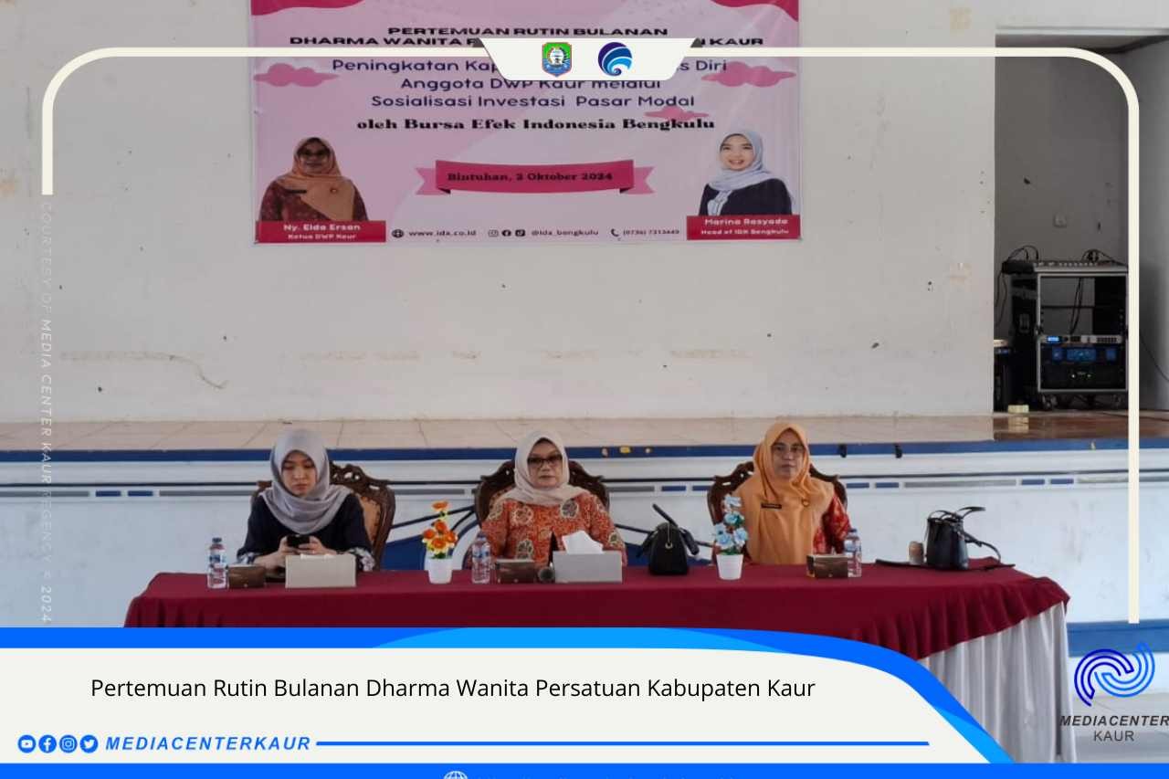 PERTEMUAN RUTIN BULANAN DWP KABUPATEN KAUR 