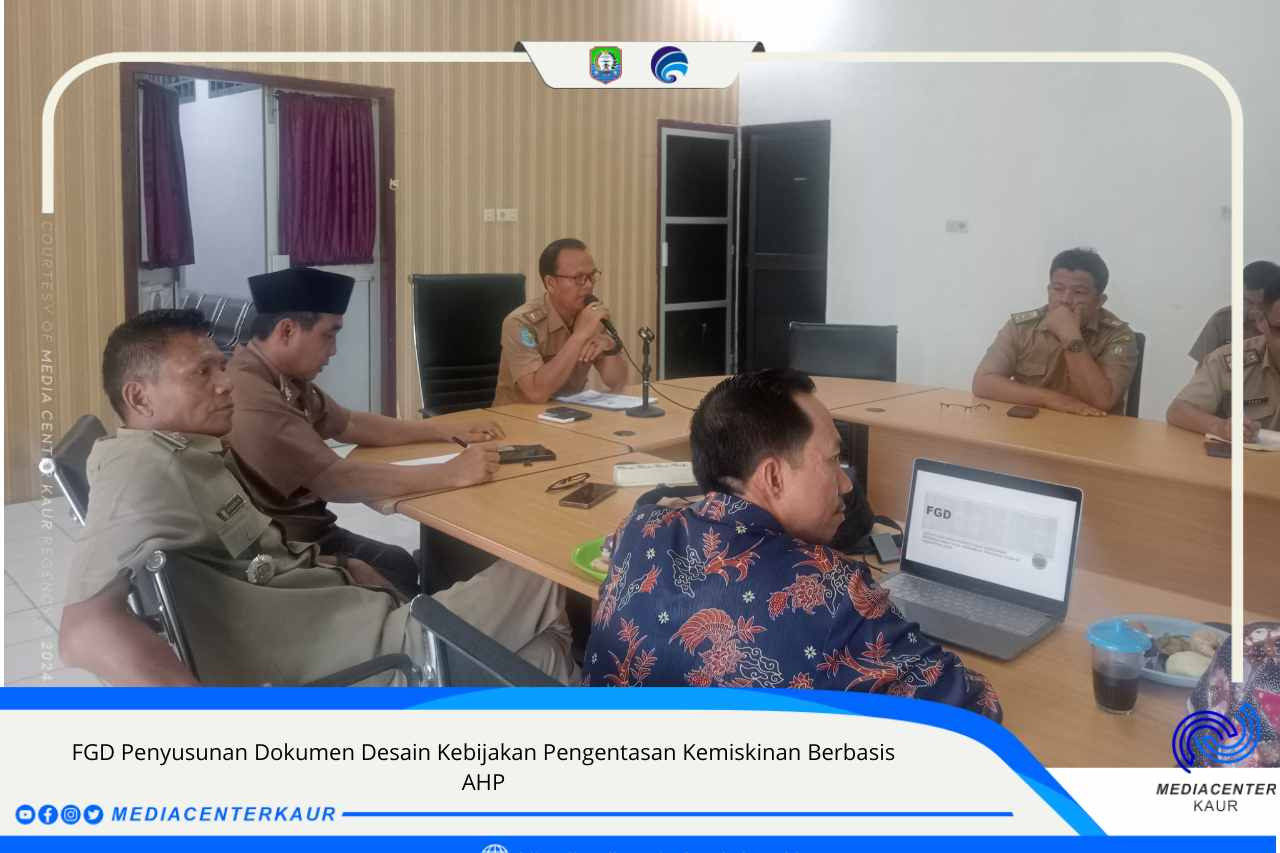 FGD Penyusunan Dokumen Desain Kebijakan Pengentasan Kemiskinan Berbasis AHP
