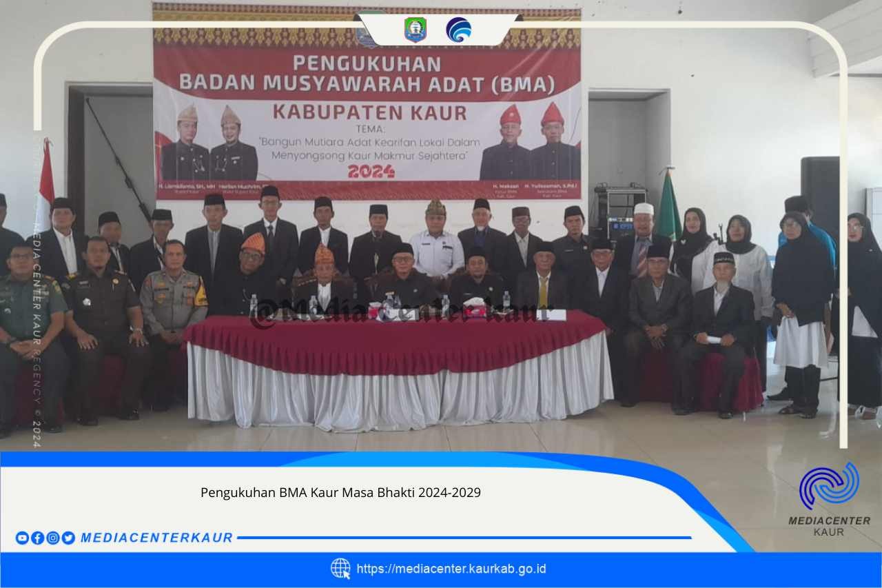 Dikukuhkan Badan Musyawarah Adat (BMA) Priode 2024-2029